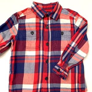 Baby Boy Plaid Button-Down Shirt